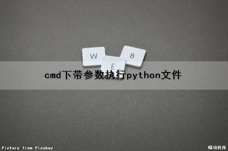 cmd下带参数执行python文件