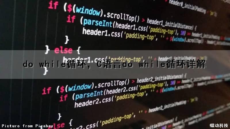 do while循环，C语言do while循环详解