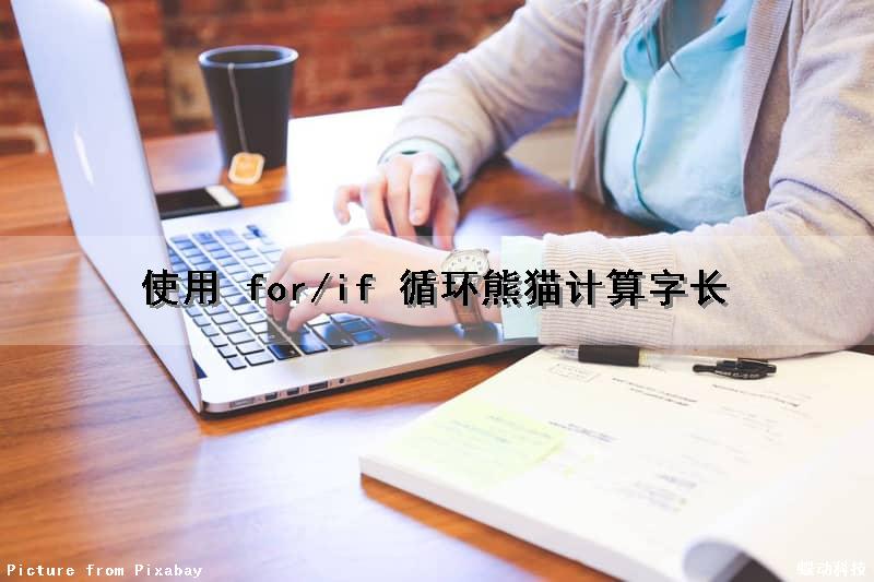 使用 for/if 循环熊猫计算字长（利用for循环求字符串长度）