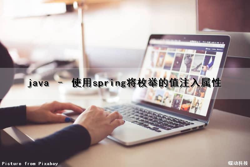 java – 使用spring将枚举的值注入属性
