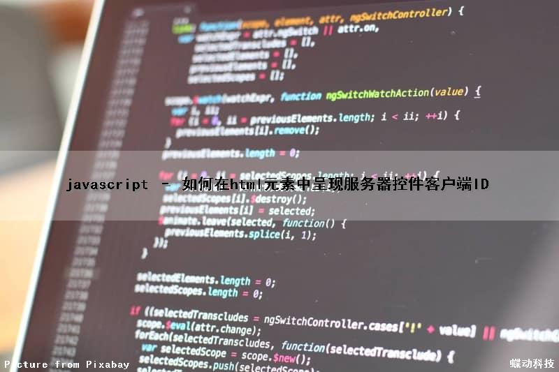 javascript – 如何在html元素中呈现服务器控件客户端ID