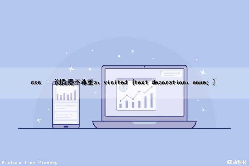 css – 浏览器不尊重a：visited {text-decoration：none; }