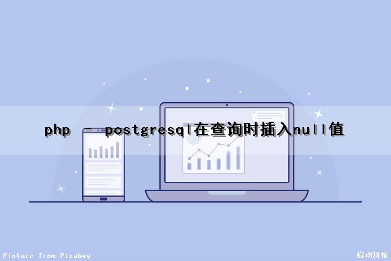 php – postgresql在查询时插入null值