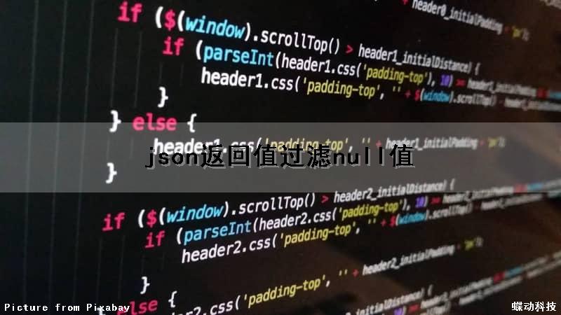 json返回值过滤null值（json返回值类型）
