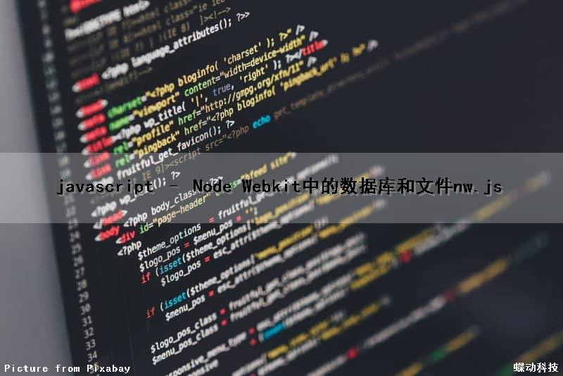 javascript – Node Webkit中的数据库和文件(nw.js)