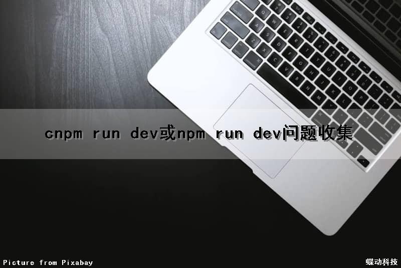 cnpm run dev或npm run dev问题收集