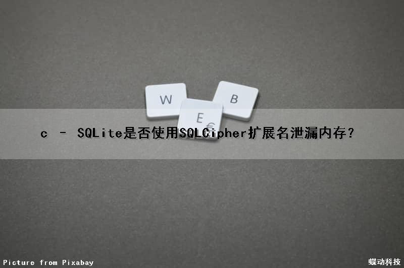 c – SQLite是否使用SQLCipher扩展名泄漏内存？