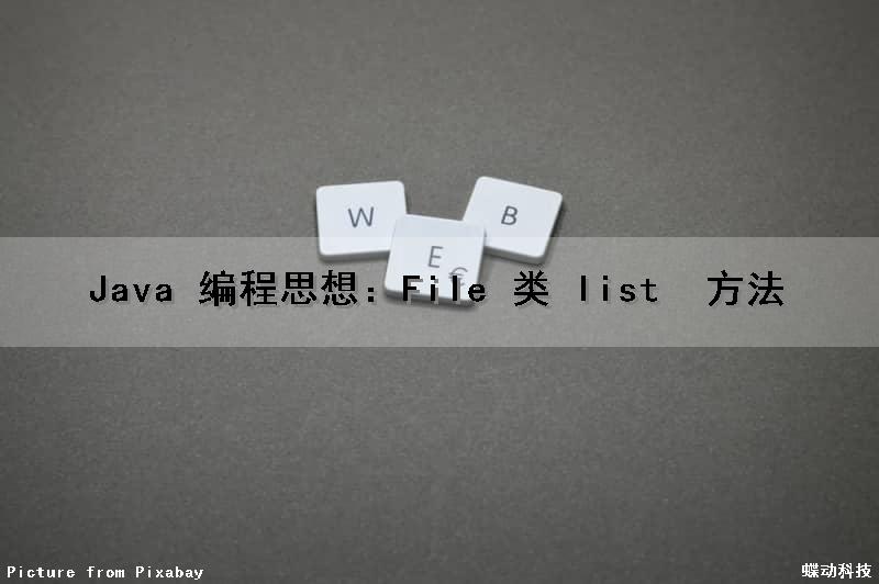 Java 编程思想：File 类 list () 方法