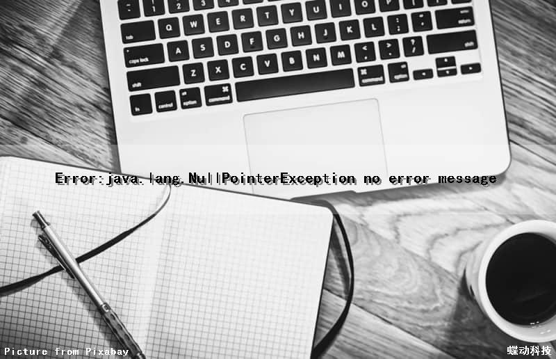 Error:java.lang.NullPointerException (no error message)