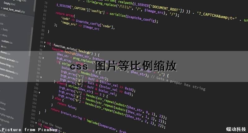 css 图片等比例缩放