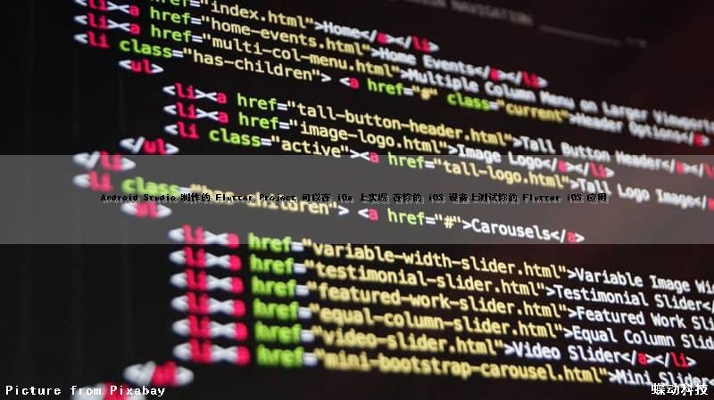 Android Studio 制作的 Flutter Project 可以在 iOs 上实现 在你的 iOS 设备上测试你的 Flutter iOS 应用