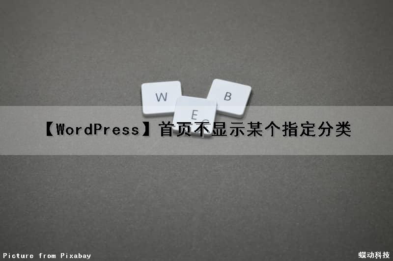 【WordPress】首页不显示某个指定分类（wordpress首页不显示内容）