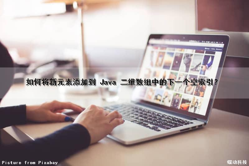 如何将新元素添加到 Java 二维数组中的下一个空索引？（java向二维数组添加数据）