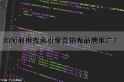 如何利用搜索引擎营销做品牌推广？（如何利用搜索引擎营销做品牌推广方案）