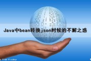 Java中bean转换json时候的不解之惑（java bean转json）