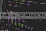 如何使IntelliJ提示我输入命令行参数（输入命令提示符后如何执行）