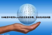 SSH框架中使用Ajax向后台发送参数，存在乱码的问题（ssh ajax）