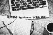 在子菜单 WordPress 中添加属性（wordpress菜单设置）