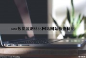 seo数据监测优化网站(网站检测优化)（seo数据优化教程）