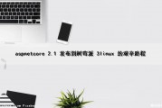 aspnetcore 2.1 发布到树莓派 3linux 的艰辛路程（.net5 树莓派）